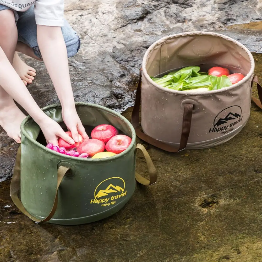 Travel Picnic Car Wash Bucket Fishing Outdoor Water Storage Bucket Folding Bucket Camping Folding Bucket Collapsible Bucket