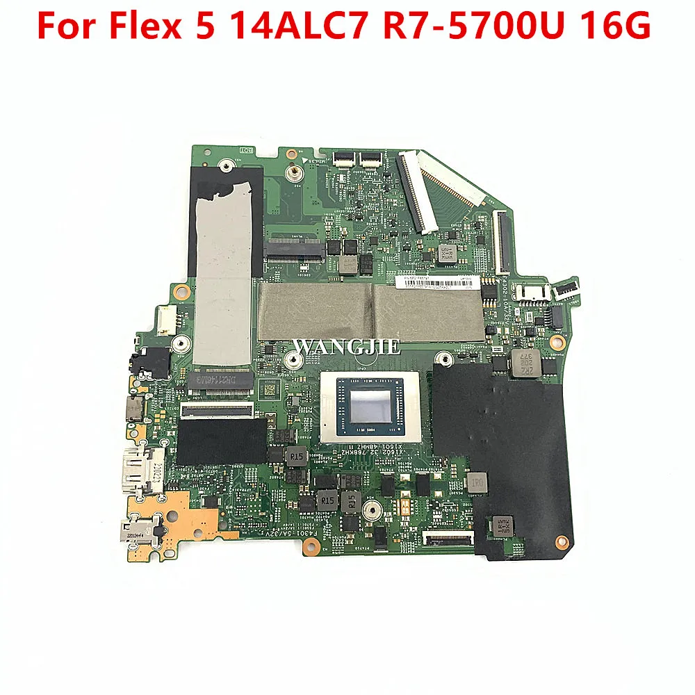 

Для Lenovo IdeaPad Flex 5 14ALC7 C570-14A 213112 -1 448.0RE09.0011 5B21F65797 Материнская плата ноутбука R7-5700U 16 ГБ ОЗУ 100% рабочая