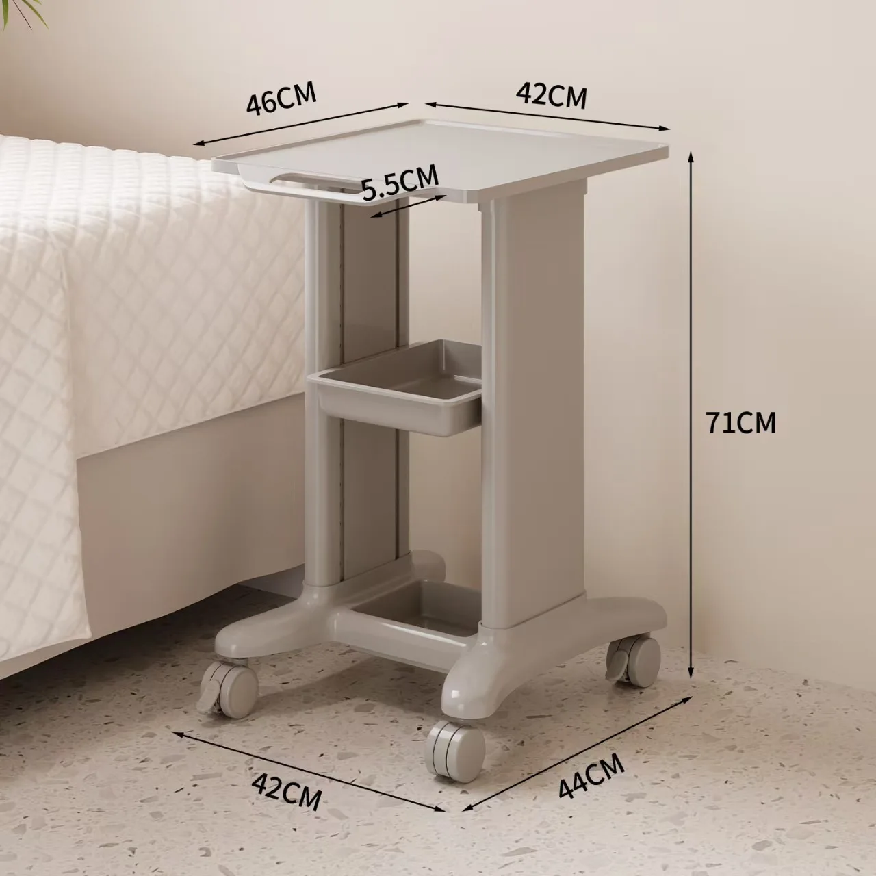 Custom Beauty Salon Instrument Workbench Trolley, Clinic Dental Storage Drawer-style Storage And Organizing Cart For Movable Too