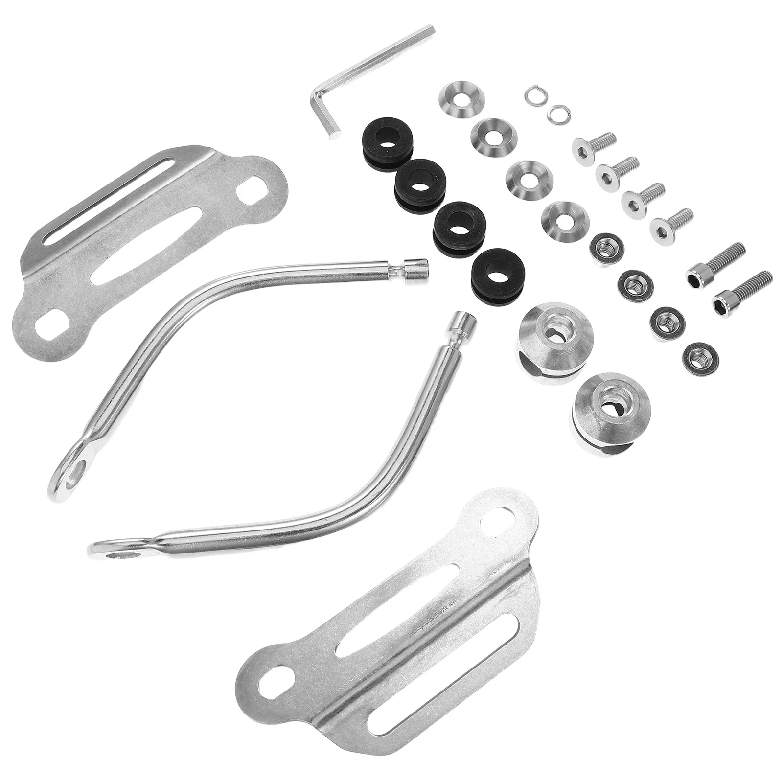 

1 Set Motorcycle Windshield Bracket Mounting Kit Heavy Duty Windscreen Stabilizer Support For Universal Scooter Motorbike Models