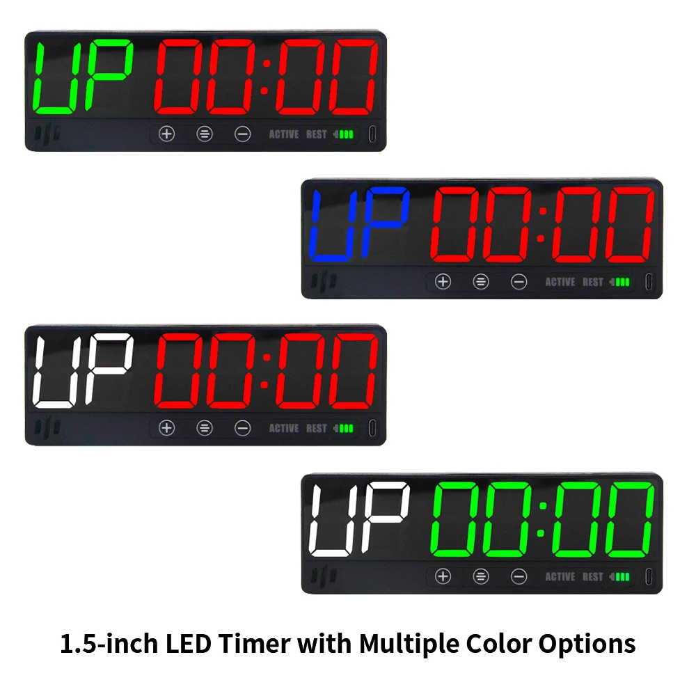 CP28A Portable Bluetooth Workout Timer USB-C Rechargeable Battery & Magnetic Mount for Gym and Interval Training