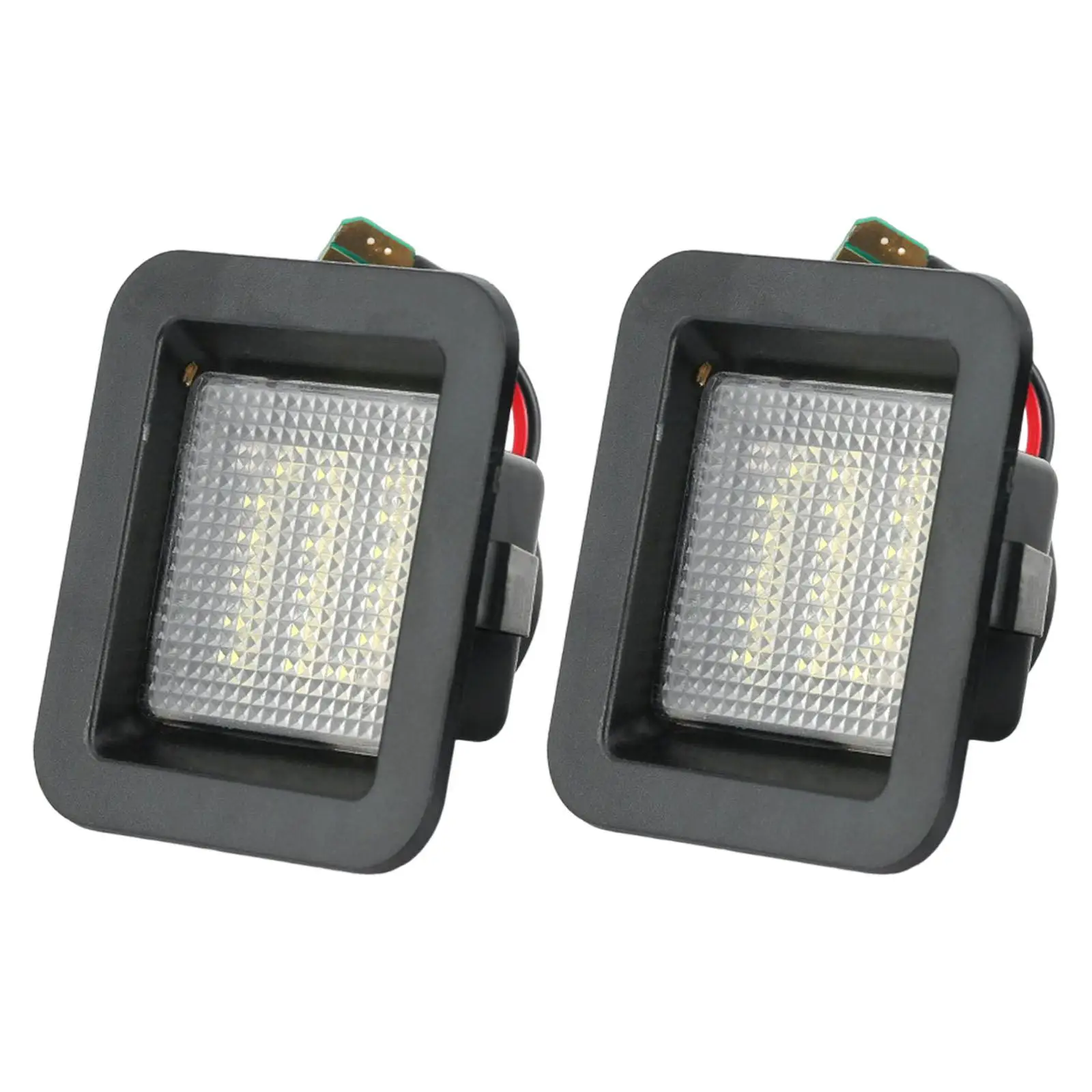 2 Pieces Auto LED License Number Plate Lights 6500K for Ford