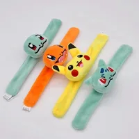 Pokemon Series Plush Wristband Bracelet Anime Figure Pikachu Bulbasaur Cute Soft Stuffed Toys Children Partys Supplies Gifts 2