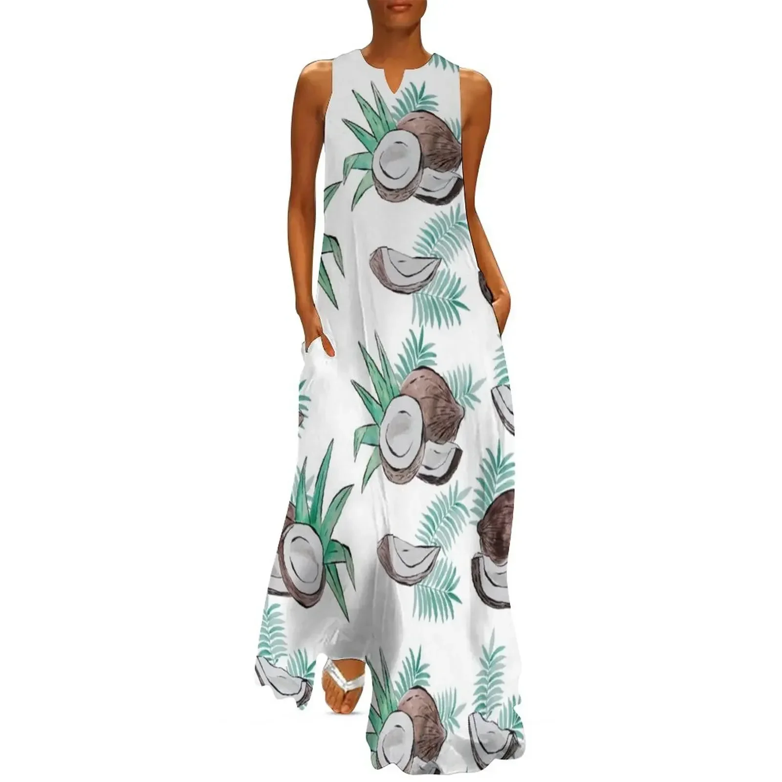

coconut passion Long Dress women's dresses luxury dresses ladies 2025 summer Women's summer suit Dress