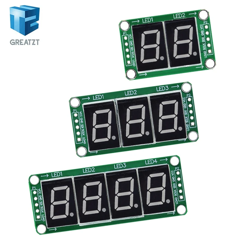 GREATZT Static Drive 2 3 4 Segment Digital Tube LED Display Module 2 Digital 74HC595 Tube 100% New original For Arduino