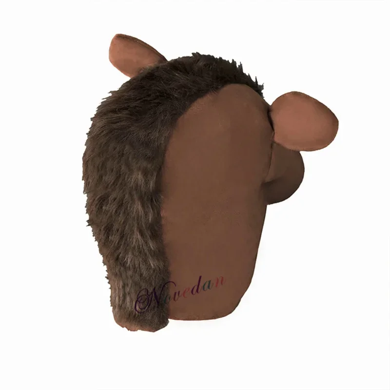 Cosxie Kids Brown Horse Mask Costume Outfit Girls Boys Party Role Play Dress Up Jumpsuit Child Halloween Animals Cosplay Costume