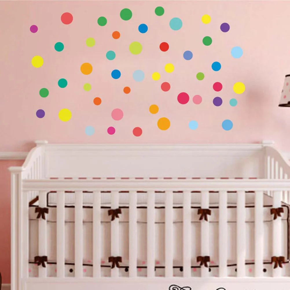 

1Set Round Dot Gift Label Stickers Colorful Adhesive Paper for Party Scrapbook Birthday Wedding Halloween Stickers for Gifts