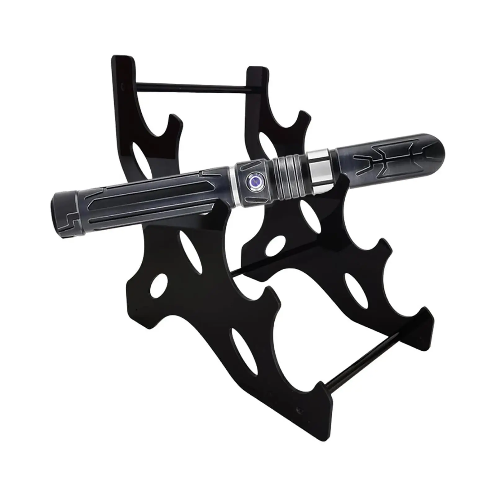 Supporto per spada laser Espositore per spada laser Supporto per spada laser da tavolo in acrilico Supporto per spada laser a 4 livelli per armadio da gioco