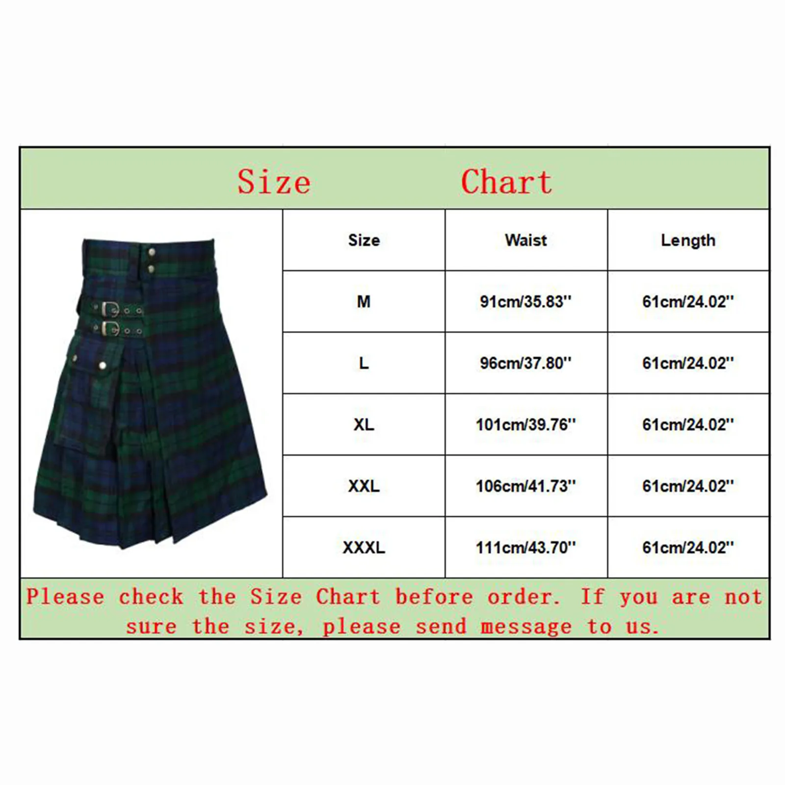 Mens Skirt Vintage Kilt Scotland Gothic Punk Fashion Kendo Pocket Skirts Scottish Clothing Casual Autumn Mens Streetwear Bottoms