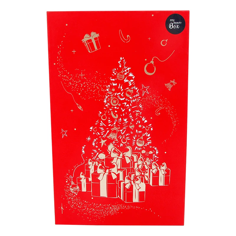 Customized queryCustomized Luxury Christmas All Saints' Day Cosmetic Cardboard Gift Box Sponge Liner for Advent Calendar Present