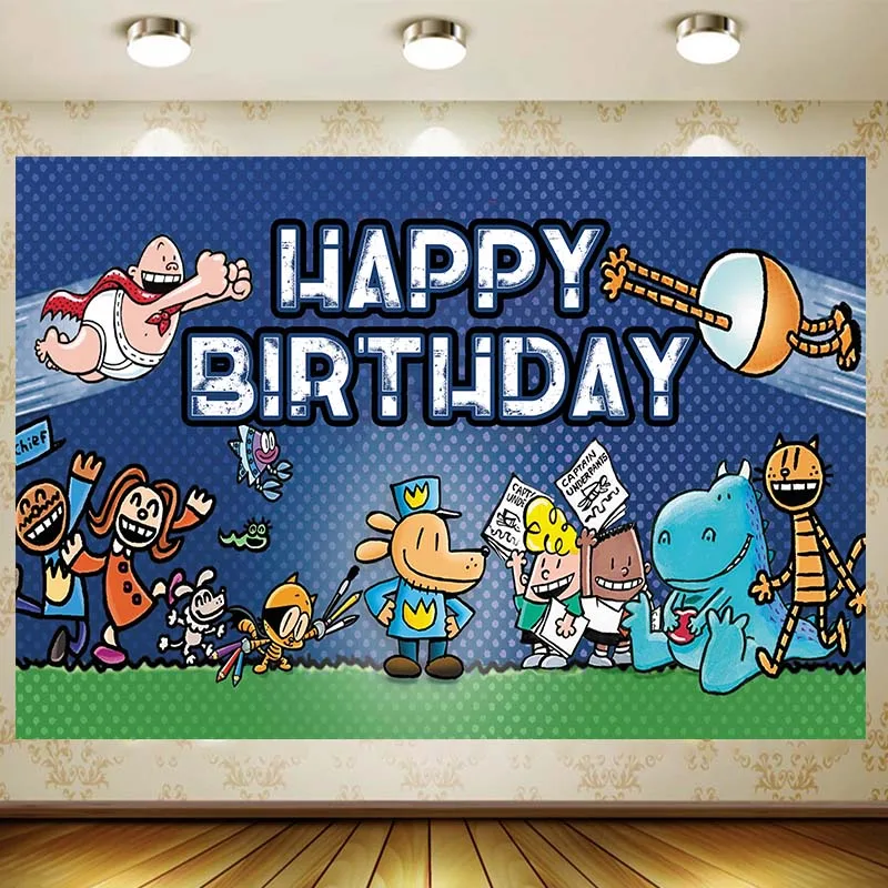 

Detective Dog-man backdrop Boy Birthday Party Supplies Background animal banner Decoration Baby Shower Banner Kid Faovr Room