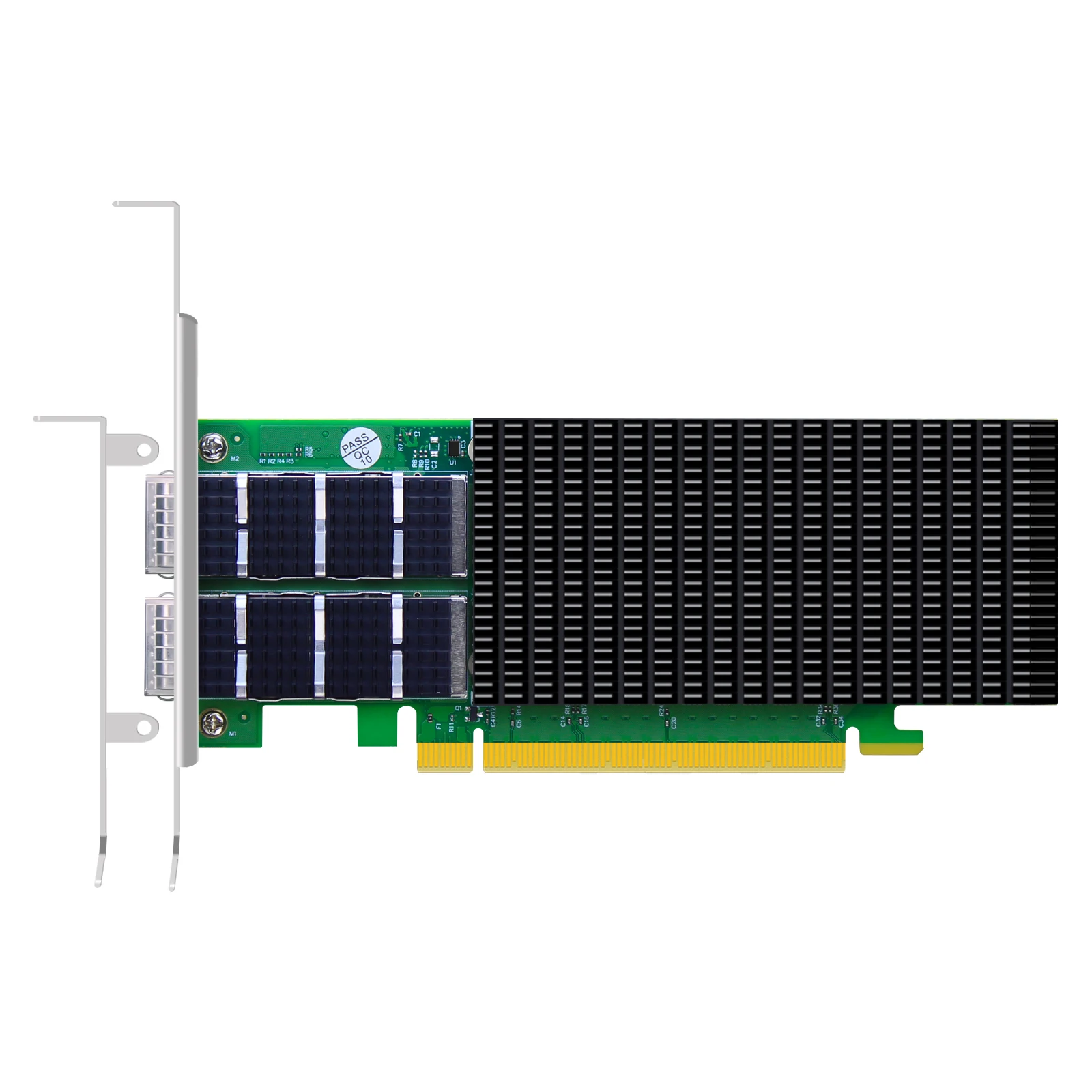 

2-Port 200Gb QSFP56 Ethernet Network Card with Mellanox ConnectX-6 Controller, PCIe 4.0 X16 Interface, RDMA (RoCE), Not Infiniba