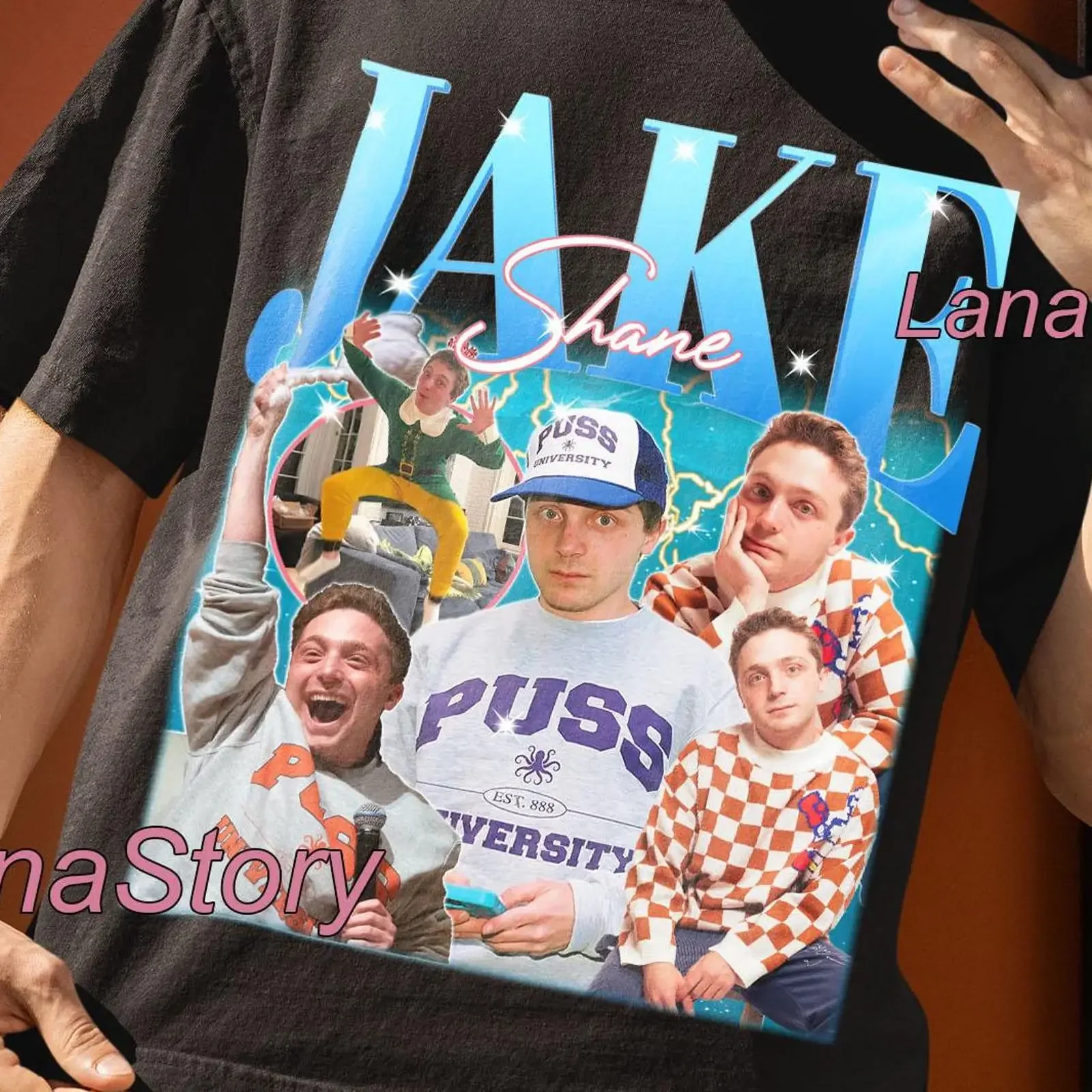 Jake Shane T Shirt Cotton or SweaT vintage Washed fashion Casual Soft designer clothes streetwear Top For Everyday Wear