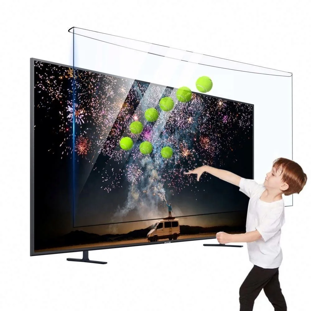 

Acrylic anti-blue light filter 32 "-75" TV screen protector high definition transparent tempered glass ultra XR anti-glare