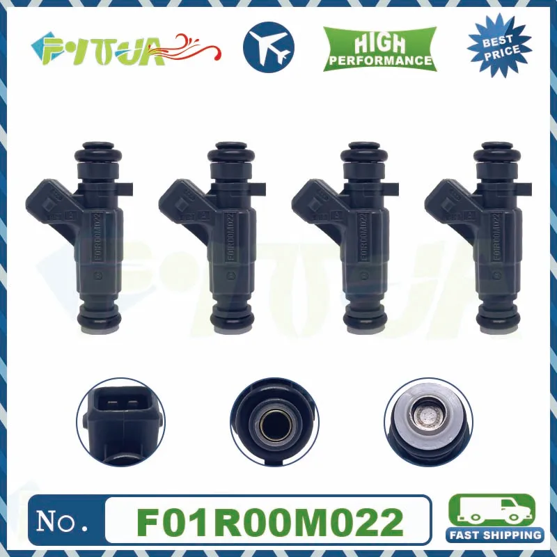 4pcs Hot sale high Quality Fuel Injection Nozzle F01R00M022 for JAC Yueyue  1.0