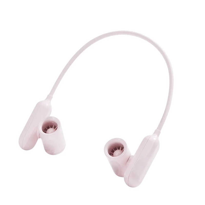 ABGR-Ventilatore sospeso al collo Multifunzionale girevole a 3 velocità regolabile senza lama per sport da viaggio domestici all'aperto