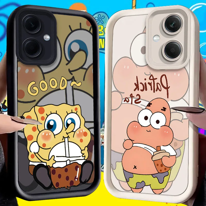 Spongebob Patrick Star Case for Xiaomi Redmi Note 13 12 Pro Plus 4G 5G 13C 12C Turbo 11 11S 10 10S 9 10A 10C 9C A2 A1 Soft Cover