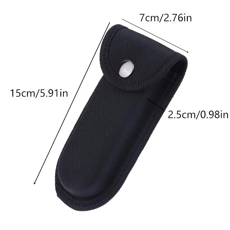 1XMultifunctional Folding Pliers Storage Bag Folding Knives Pouch Case Waist Pack Flashlight Protective Cover For Hiking Camping