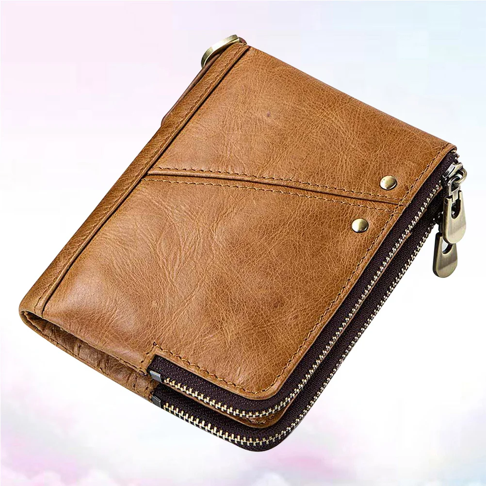 

Men Khaki Rfid Anti-Theft Slim Wallet Multifunctional Long Clutch Bag Credit Card Holder Business Coin Purse Fashion