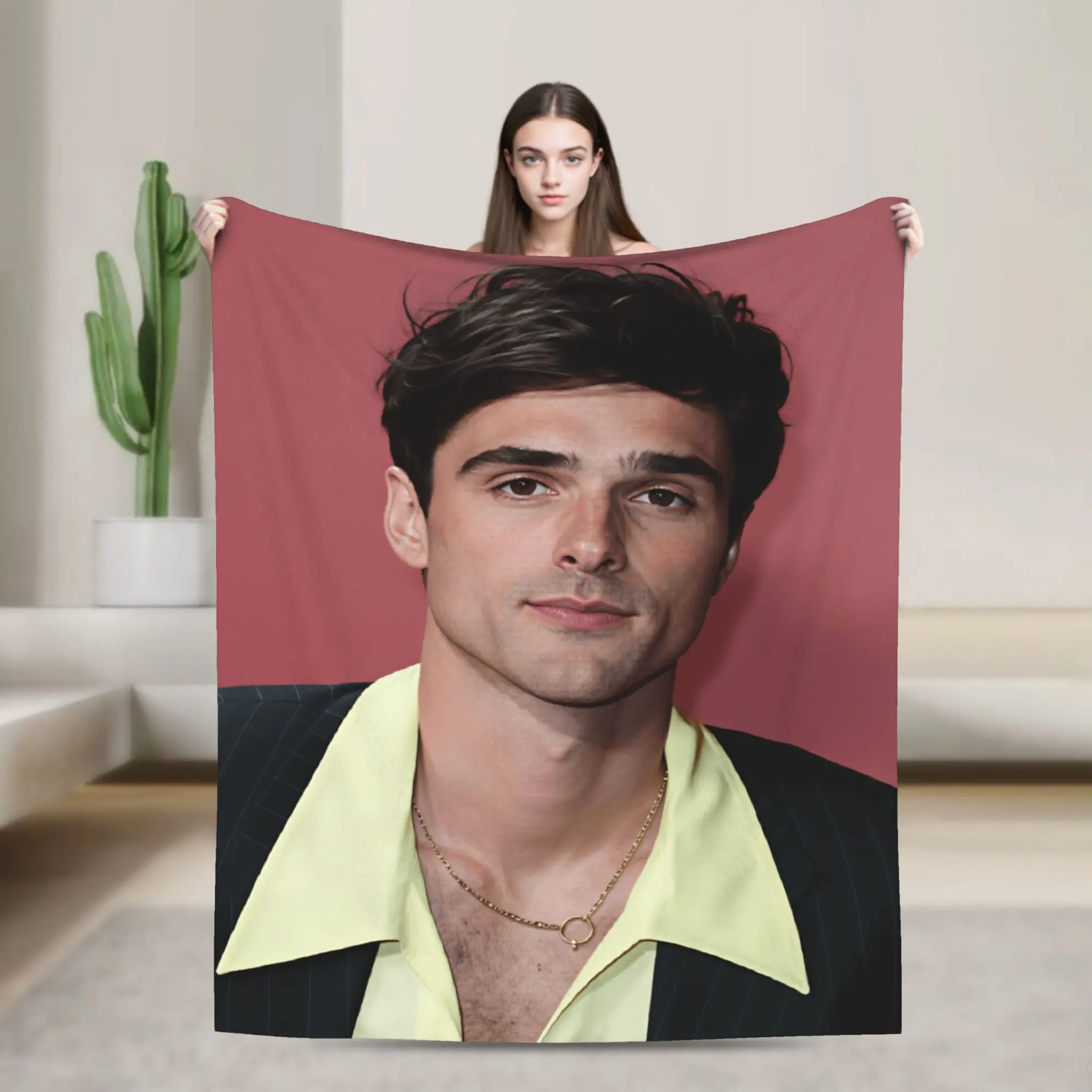 Jacob E-Elordi Blankets Adults  Flannel Bedding Throws For Couch Bed Soft Comfy Custom Quality Bedspread Gift