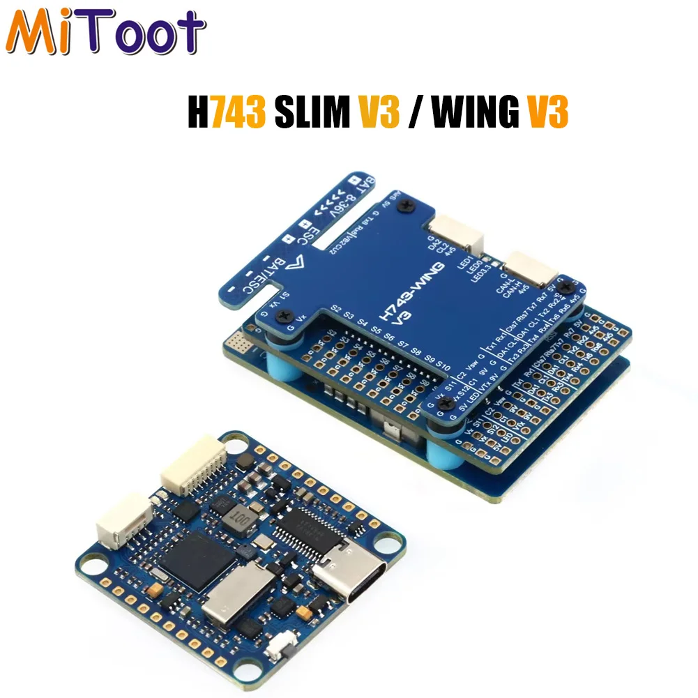 H743 SLIM V3 STM32H743VIT6 BEC ICM20602 Baro Blackbox 2-8S F7 Flugcontroller 30,5x30,5mm für FPV RC Drohnen