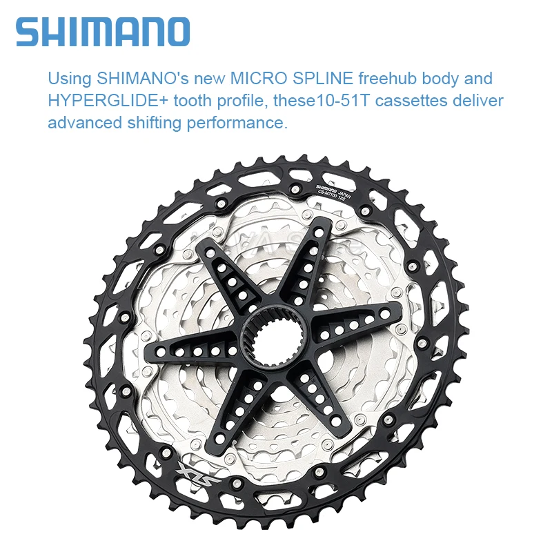 Shimano Deore SLX M7100 Cassette 12 Speed MTB K7 Mountain Bike Rachat 10-51T 12S Micro Spline Freewheel 12V Bicycle Flywheel