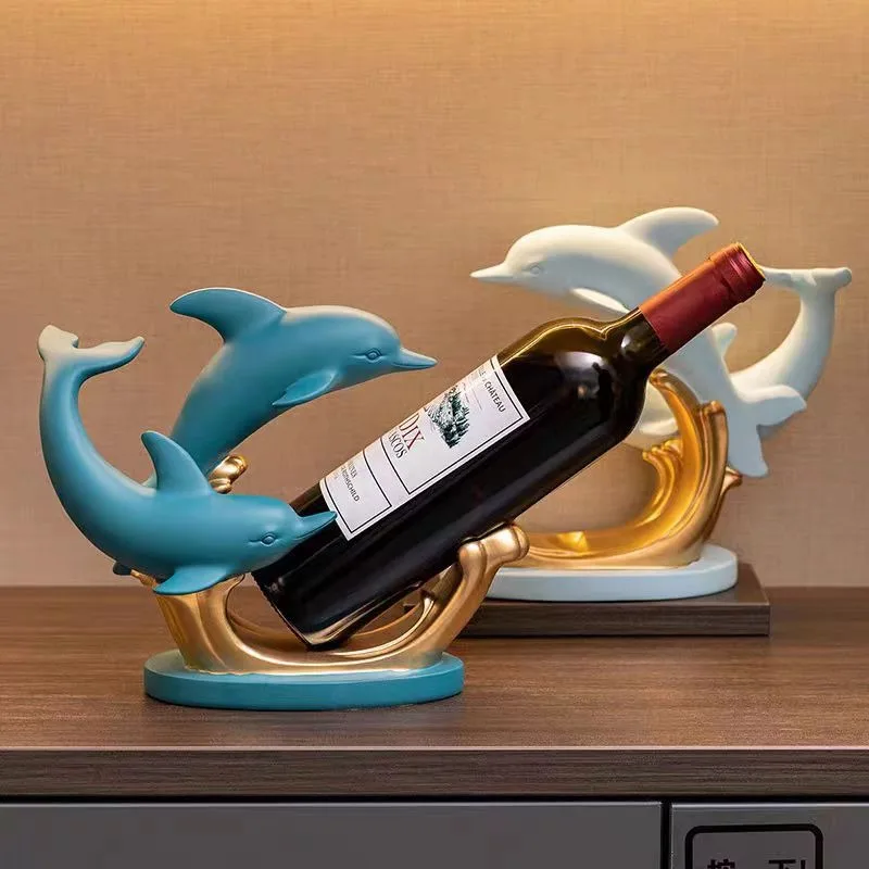 

Light Luxury Dolphin Wine Rack, Living Room Wine Rack, Decorative Item, Entrance, High-end Home Decoration