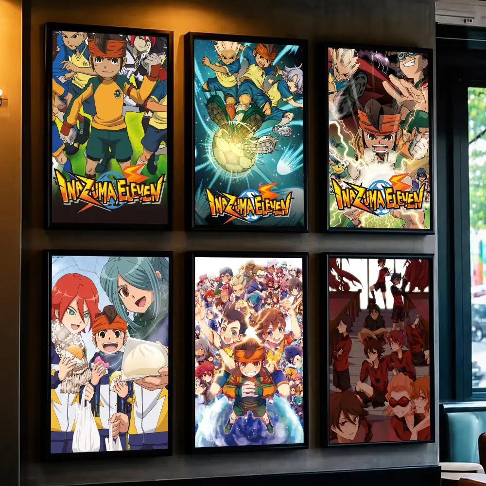 anime I-Inazuma Eleven-N Poster Minimalist Wall Sticker for Cafe Office Bar Home Decor and Gift