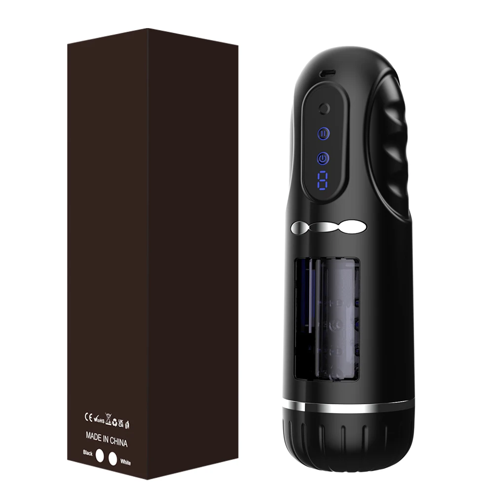 Automatic Masturbator for Men Sucking Vibrating Real Pussy Blowjob Machine Male Sex Toy Men Masturbation Cup Adult Goods for Men