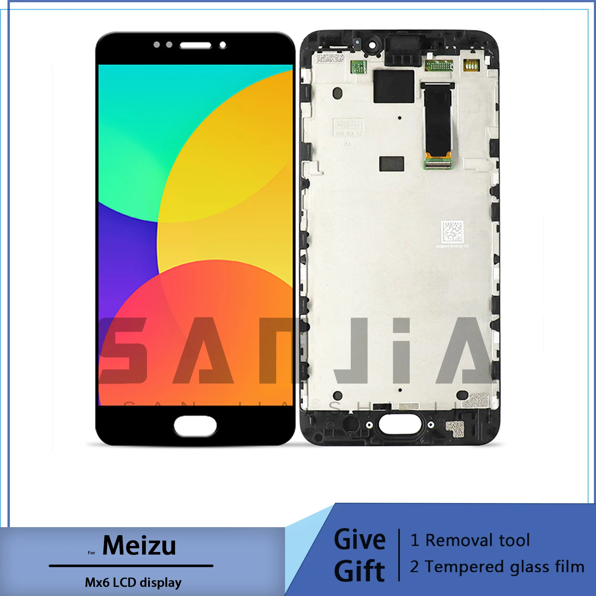 For 5.5'' Meizu MX6 M685U M685C M685Q M685M LCD screen display+ Touch Digitizer with frame white/black