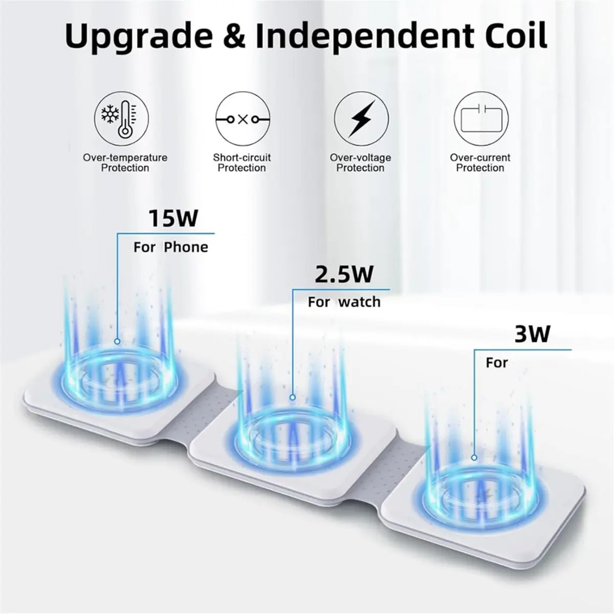

Беспроводное зарядное устройство 3 в 1, и складная магнитная зарядная станция, для серий