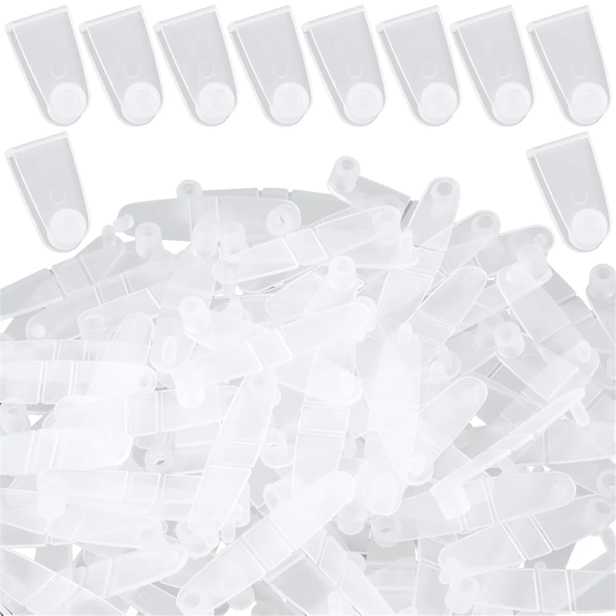 Quality! 200 Pcs Plastic Keychain Clips, Acrylic Keychain Connector, Clear Keychain Clips for Crafts, Keychain Attachment