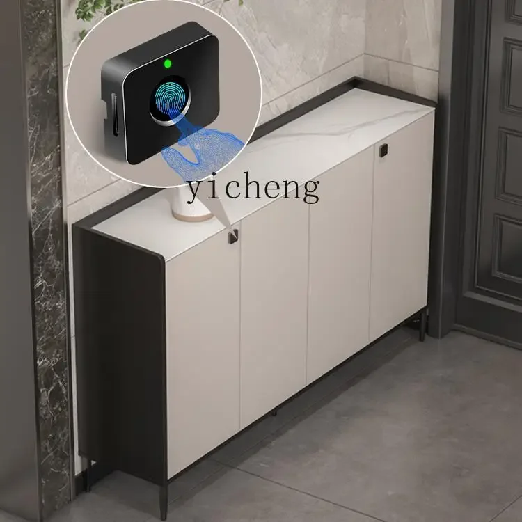 TQH corridor entrance shoe cabinet with lock door outside home fingerprint lock aisle elevator corridor seat integrated