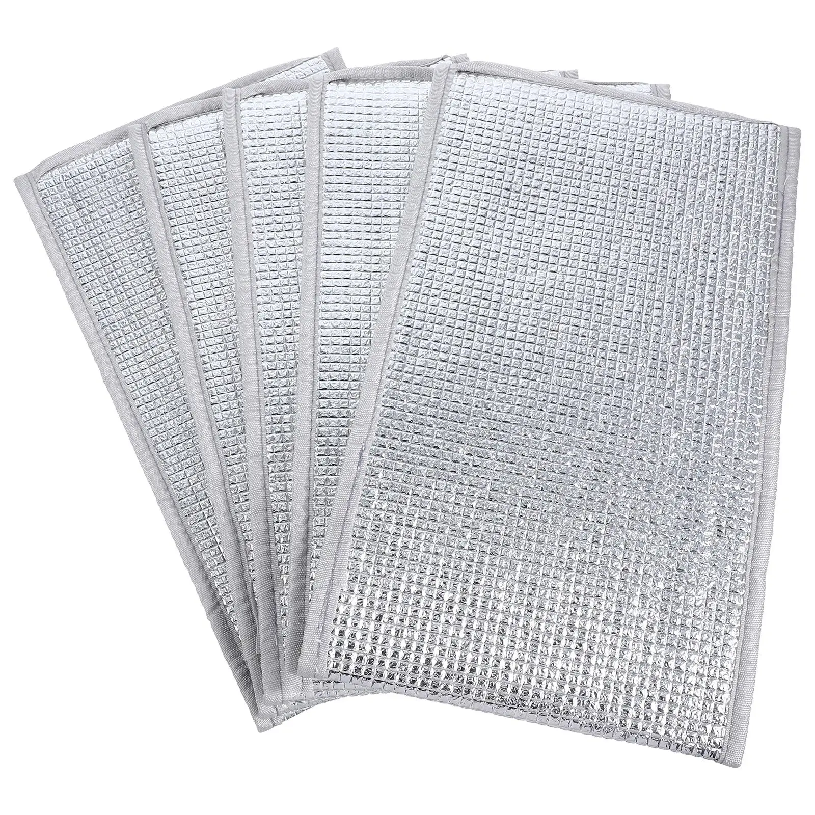 

5 Pcs Double Sided Aluminum Foil Insulation Film Heat Resistant Winter Flower Pot Covers Freeze Proof Gardening Plant Protection