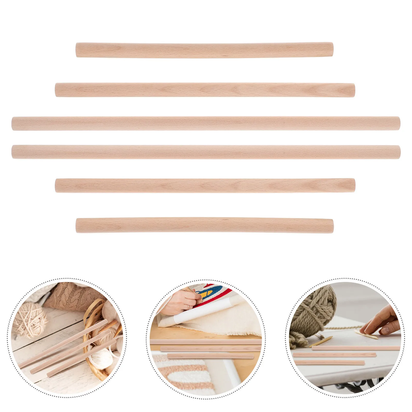 6 قطعة العصي الحرفية الخشبية إطارات نسيج قضبان الخشب DIY بها بنفسك الجدار الشنق ريفي 40 سنتيمتر 30 سنتيمتر 25 سنتيمتر فرع الخشب العصي