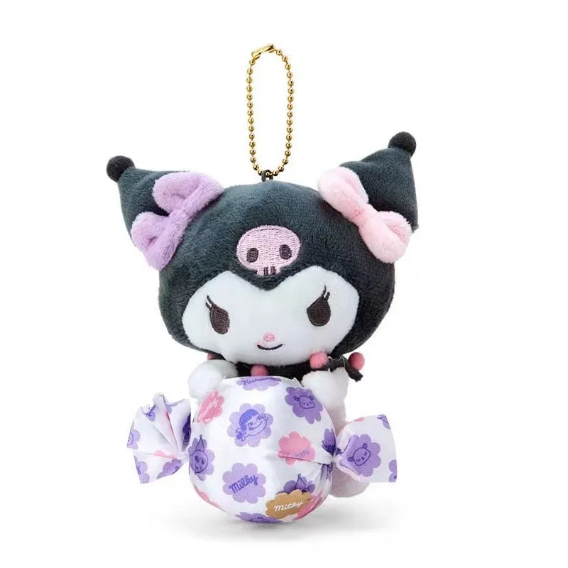Kawaii Sanrio HelloKitty Plush Toy MyMelody Kuromi Cute Lollipop Series Anime Plush Keychain Backpack Pendant Girl Holiday Gift