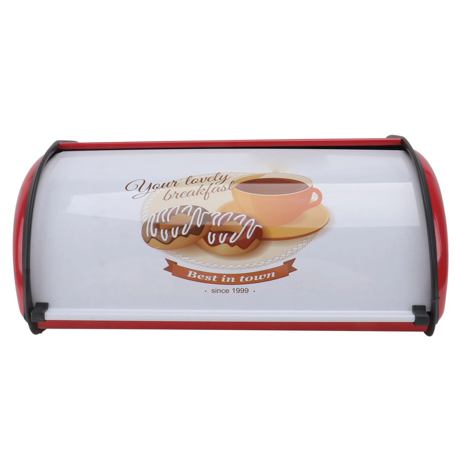 

Bread Box Home Bin Kitchen Food Storage Plastic Bins ganizer Containers Metal Bread Container Practical Storing Snacks