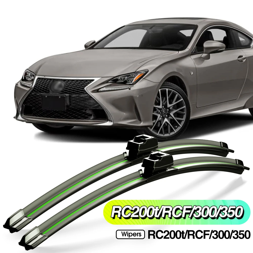 

For Lexus RC200t RCF RC300 RC350 2015-2022 2pcs Front Windshield Wiper Blades Windscreen Window Accessories 2016 2019 2020