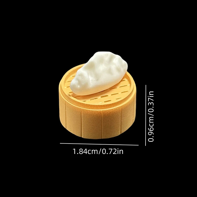 Creative Steamed Bun Keycaps Lovely Handmade Dumpling Game Mechanical Keyboard Personality Keycap Cartoon Resin Keycaps Gifts