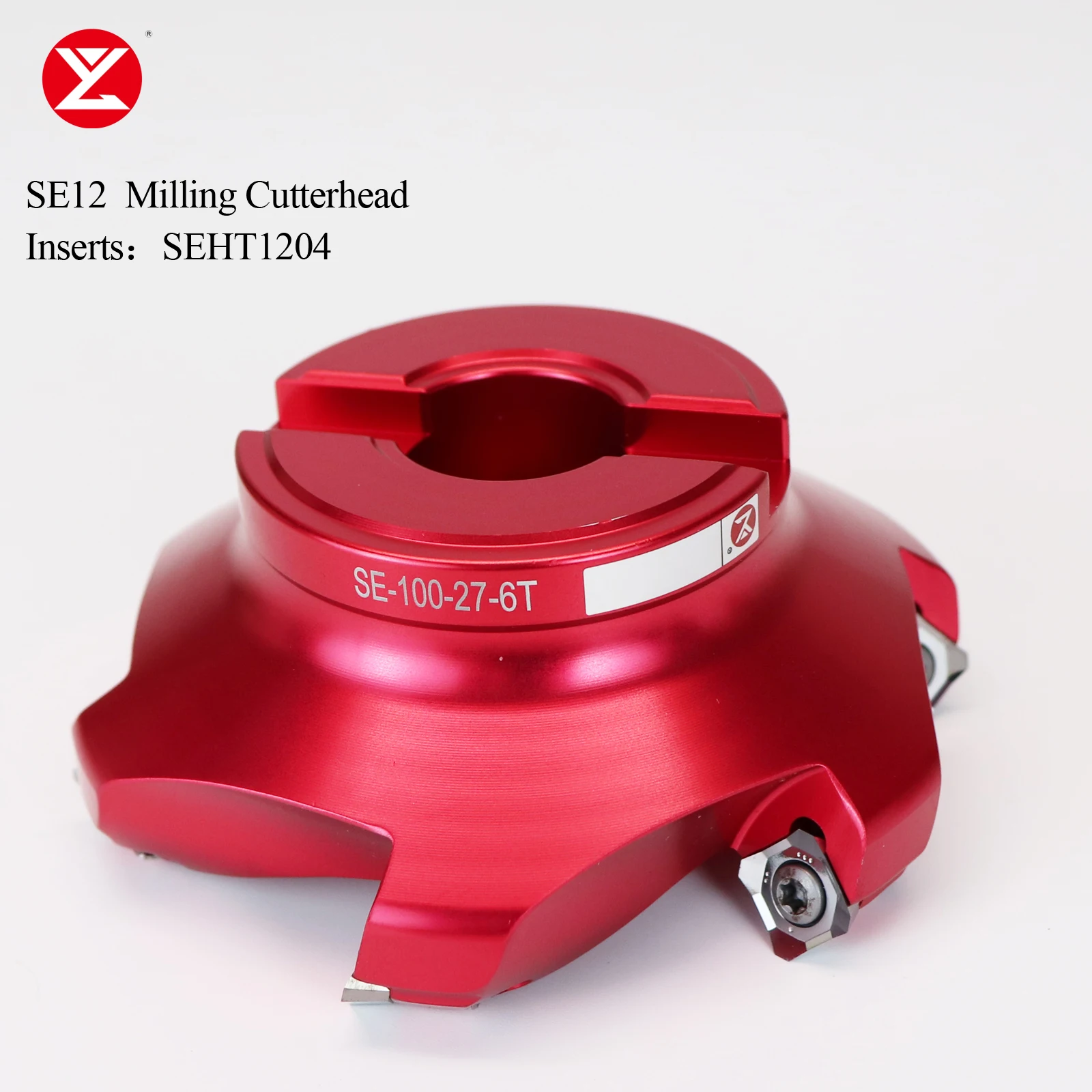 SE12 Face Aluminum Milling Cutter 50 63 80 100mm Milling Head is Suitable for Milling Cutter Handle of SEHT1204 Insets