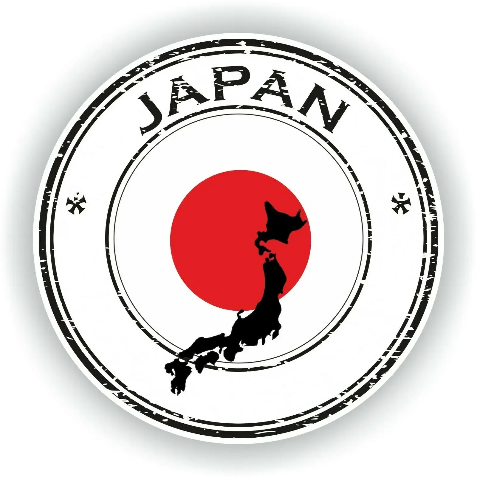 Japan Stamp Seal Sticker Decal for Car Truck Laptop Tablet Fridge Door decals stickers