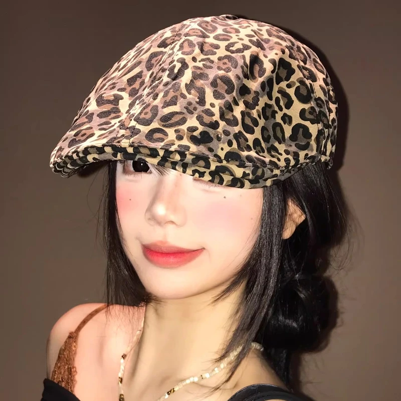 

Новые модные береты с леопардовым принтом для женщин и мужчин: универсальные, стильные, для путешествий и защиты от солнца весной и летом