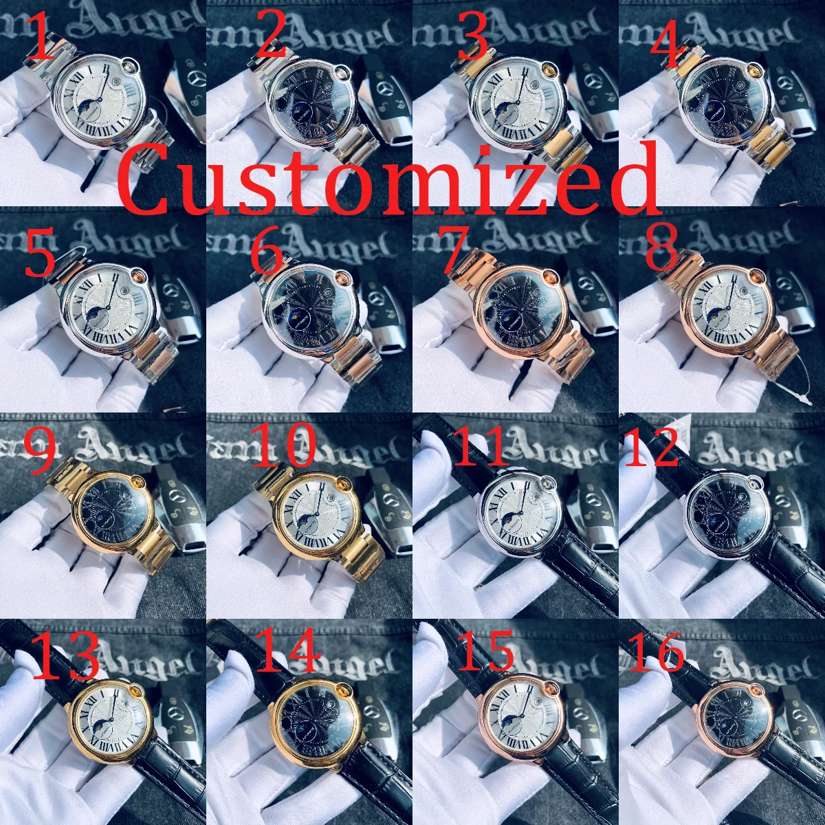 يمكن تخصيص ساعات رجال الأعمال الكلاسيكية لعام 2025 ميكانيكية أوتوماتيكية بالكامل للرجال والنساء بحزام من الفولاذ المقاوم للصدأ