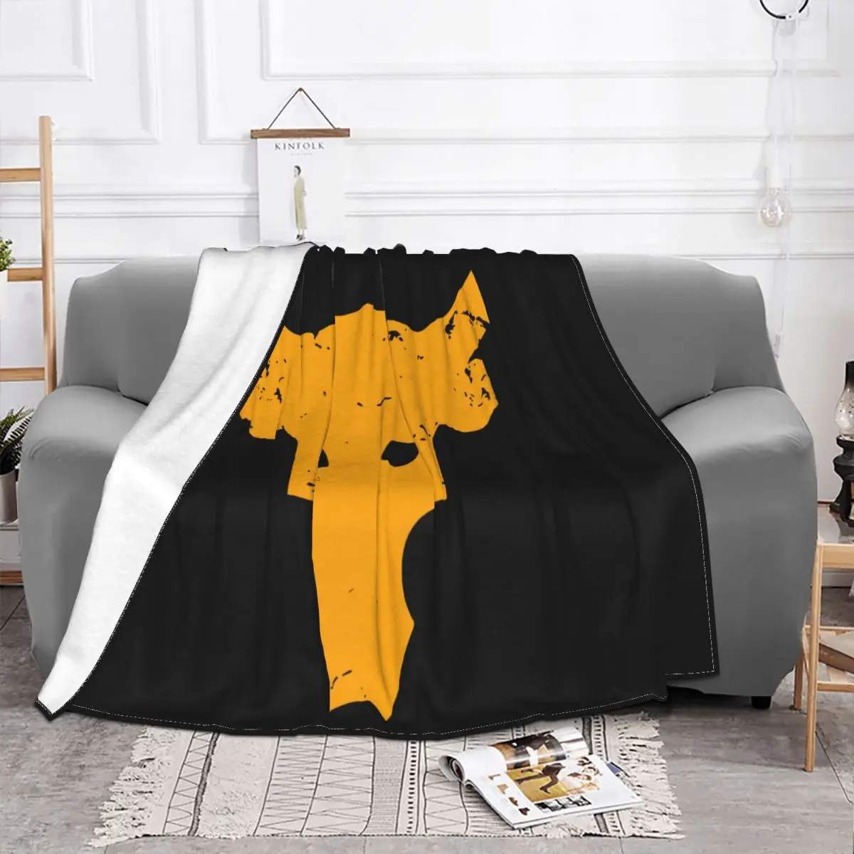 Outdoor Brahma Bull The Rock Project Gym Logo 100 Cotton Size M3Xl Ban Text Throw Blanket