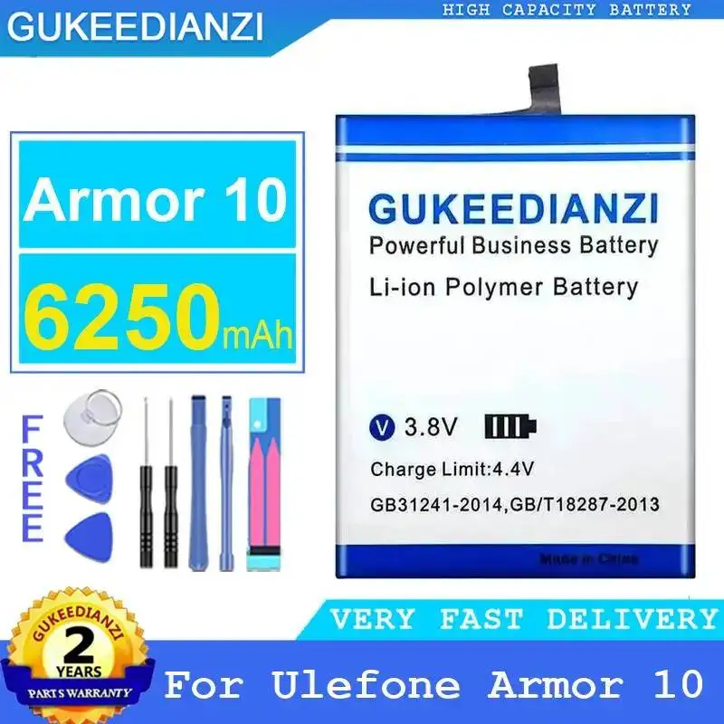 

Аккумулятор для мобильного телефона Ulefone Armor 10, 6250 мАч, с хорошей производительностью при низких температурах