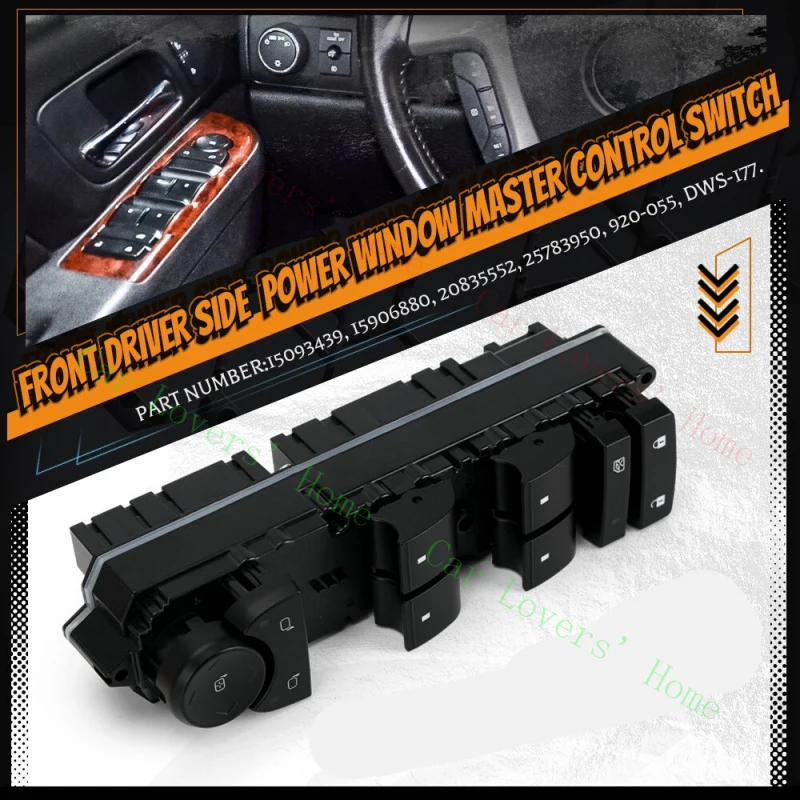 

Выключатель стеклоподъемника для водительской стороны A+ 20877335 для Chevrolet Avalanche GMC 2007-2013 гг.