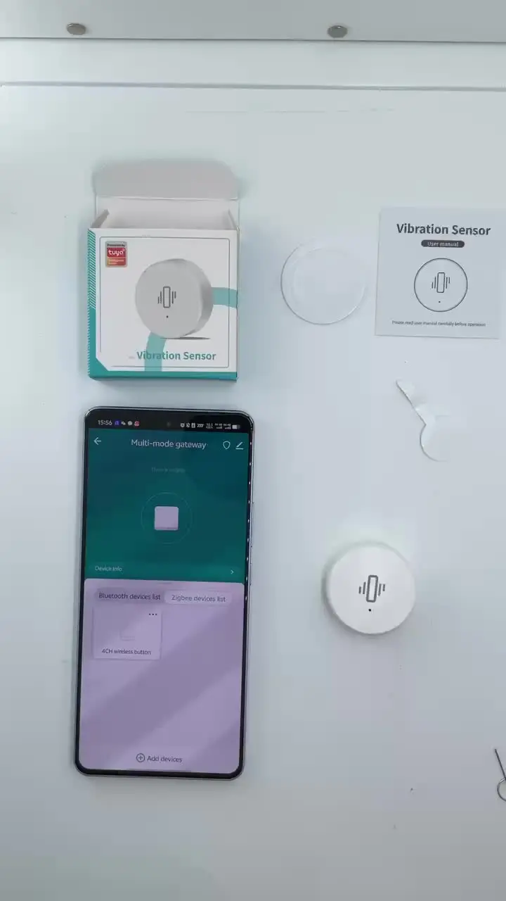 bluetooth vibration sensor for women WitMotion WTVB01-BT50 Bluetooth 50m Multi-connected Vibration Sensor,  3-axis Vibration Displacement + Speed + Amplitude+Angle main image 0