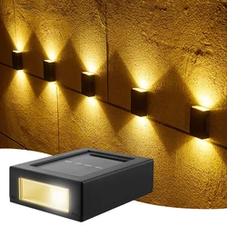 Solar Light Outdoor Up and Down Wall Washer Light Waterproof Solar Lamp For Garden Street Balcony  Yard Porch Stairs Fence Decor