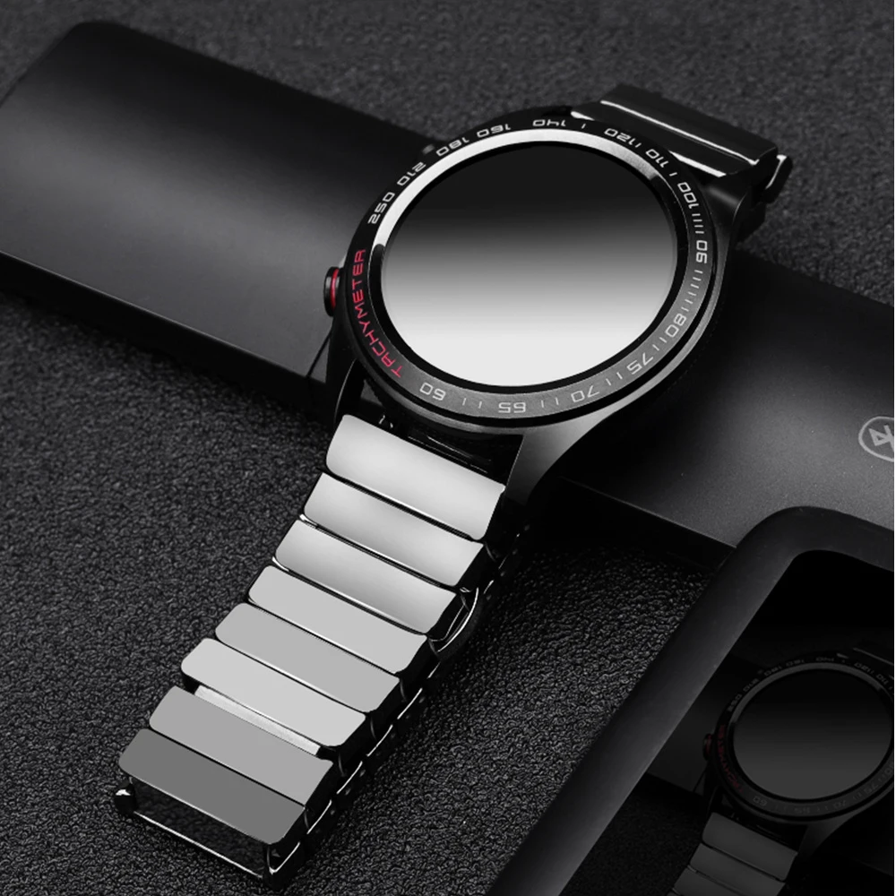 Ceramic band for Huawei watch GT 2 pro/3 pro/GT2e 46 strap Samsung Galaxy 46mm/Gear S3/S4 Frontier 22mm bracelet amazfit GTR4 3