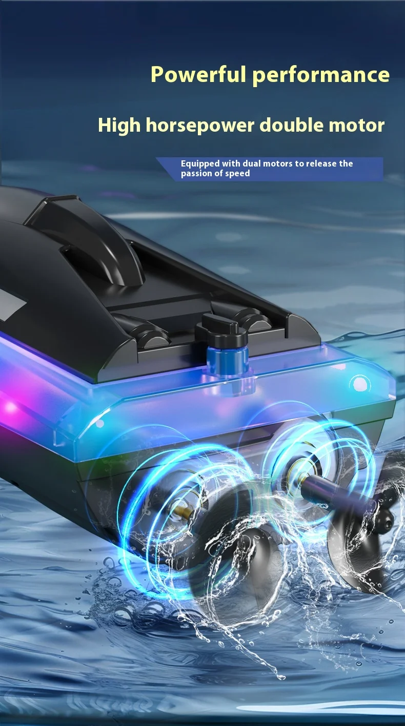 Rc Boot Op afstand bestuurbare boten Hoge snelheid 2.4G Speedboot Waterdicht Radiobesturing Schip Waterspeelgoed Buitenspeelgoed voor kinderen Jongens